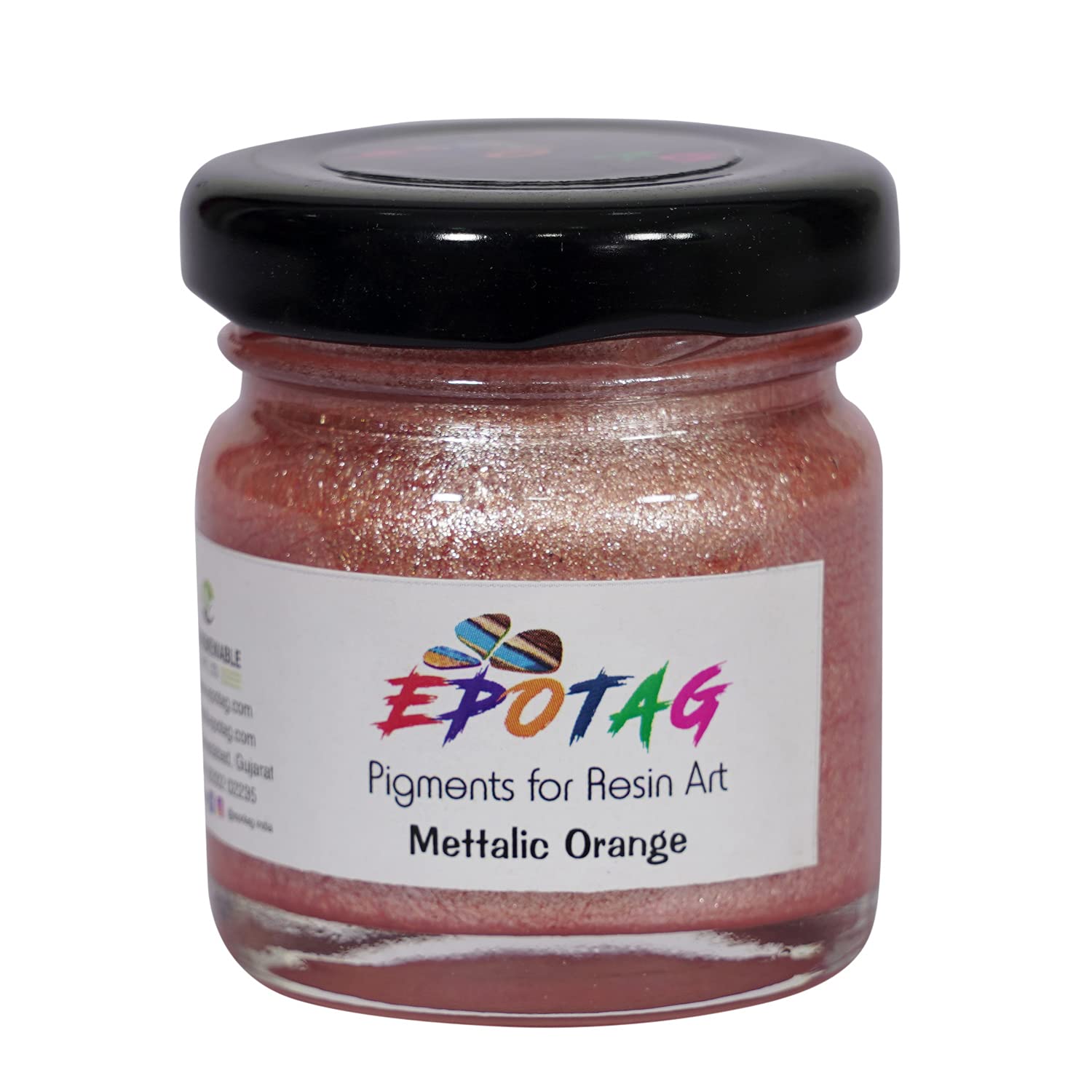 EPOTAG Art Metallic Resin Pigment - 50g (Metallic Orange) (B09HM2LJ6M) Amazon Price History, Amazon Price Tracker