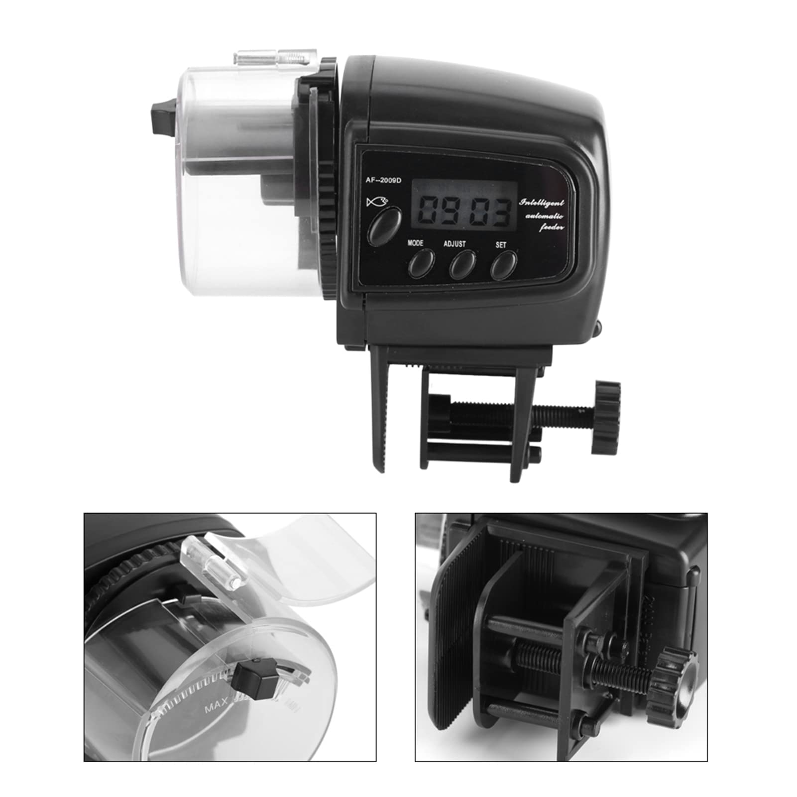 Distributeurs de Nourriture ，Aquarium Distributeur Poisson de Nourriture Aquarium sous leau Automatique Aliments Food poissonDistributeur Distributeur Minuterie Poissons LCD numérique électronique