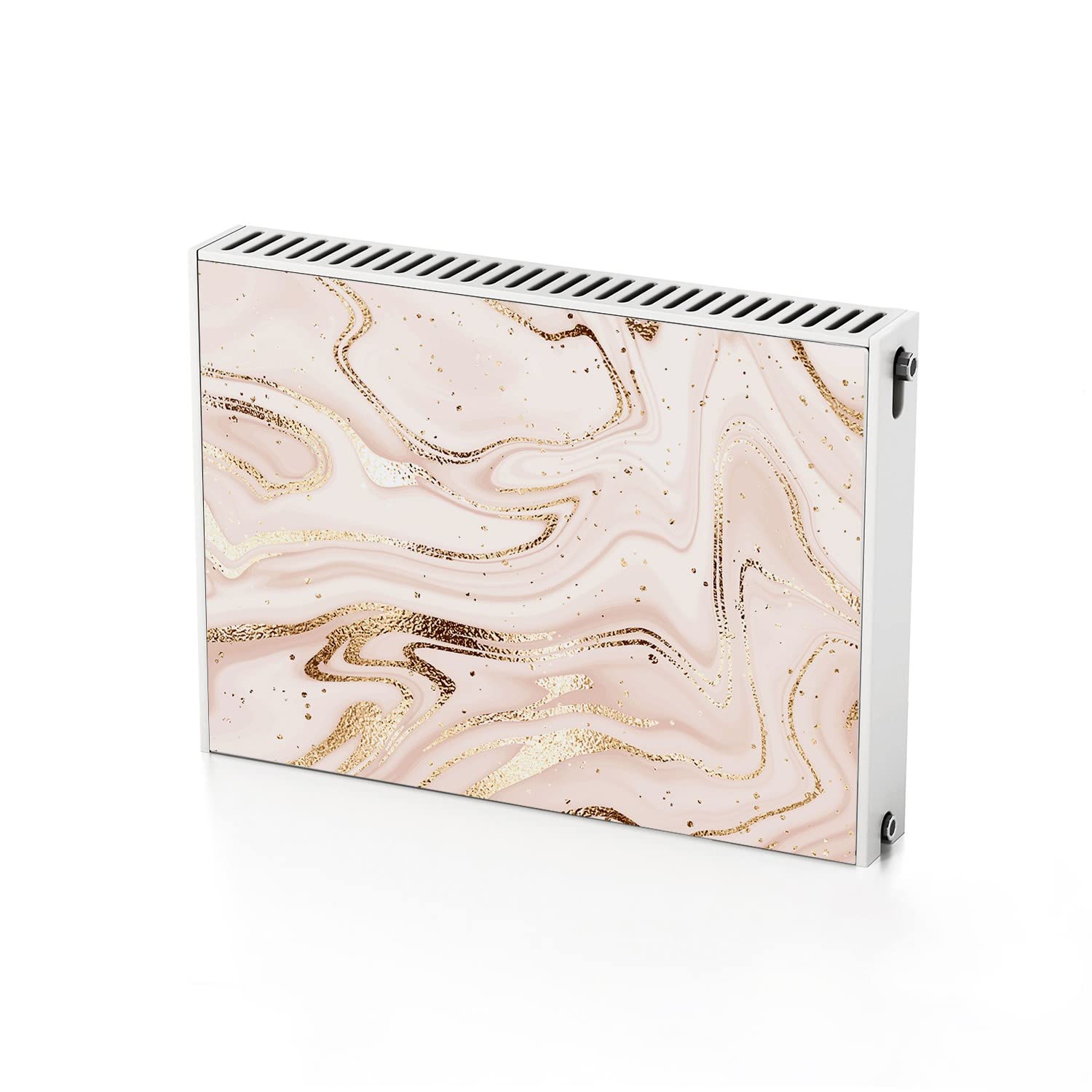 Aimant de radiateur chauffage 80x60 cm à forte adhérence magnétique et motif abstraction rose