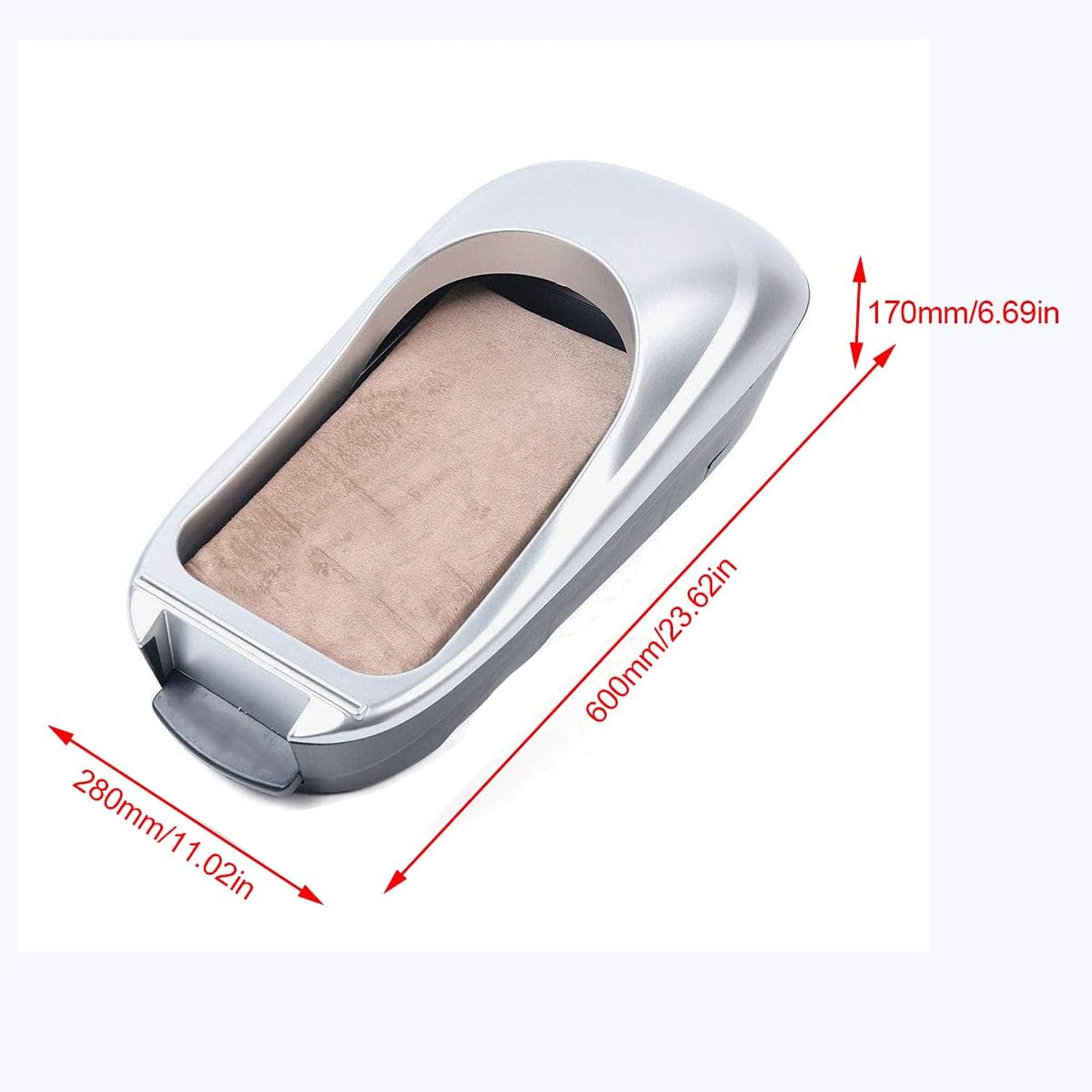 Dispensador Automático De Cubrezapatos Desechables: Una Solución Práctica para Envolver Zapatos En Casa, La Oficina Y Tiendas. Protección De Calzado Eficiente E Higiénica. Silver