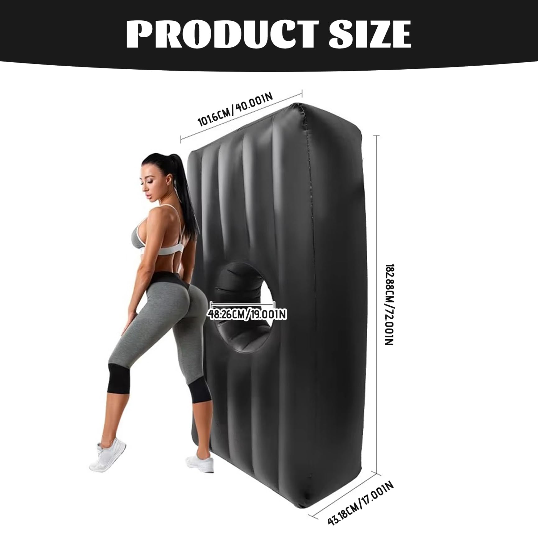 Silla BBL ergonómica Inflable de 77x44x17 Pulgadas con Orificio para el Trasero, Comodidad para Interiores y Exteriores, Cama BBL, 201. Silla