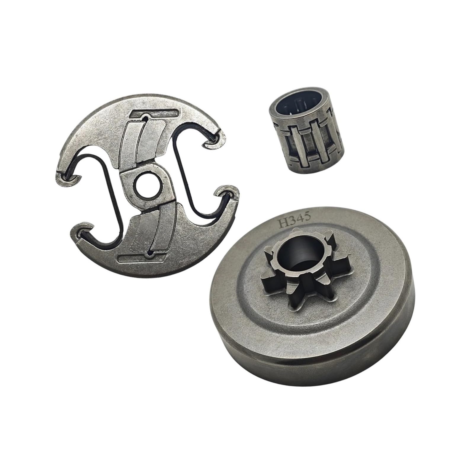 Kit d'embrayage pour tronçonneuse 340 345 350 455 avec roulement à aiguilles