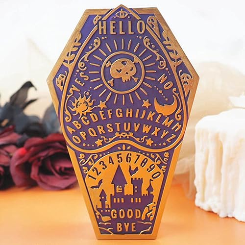 Miniatura 8 de Caja de almacenamiento de ataúd de calabaza de Halloween, molde de silicona de resina de cristal epoxi para bricolaje, decoración del hogar,