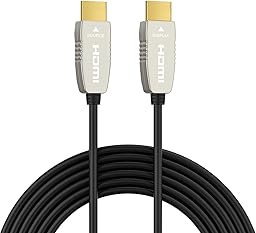 RUIPRO Fiber Optic Cable 4K HDMI 15 m 18Gbps 4K@60Hz ARC HDR10 HDMI Cable 2.0b Flexible Ultra Slim