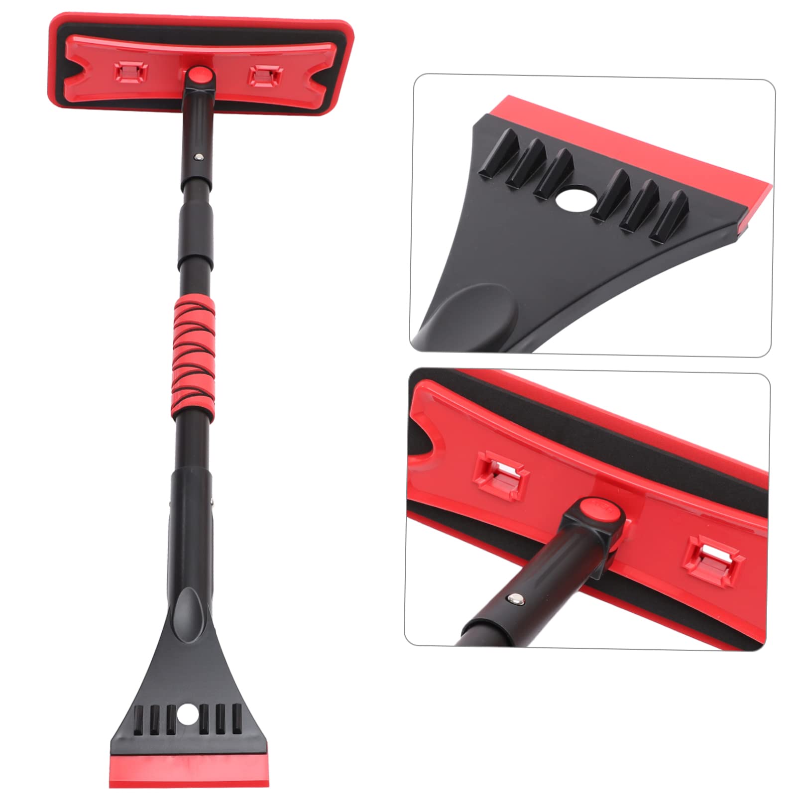 Hemobllo Grattoir à Glace pour Voiture Et Brosse à Neige Extensible pour Pare-Brise Outil De Nettoyage Hivernal avec Poignée Mousse Eva