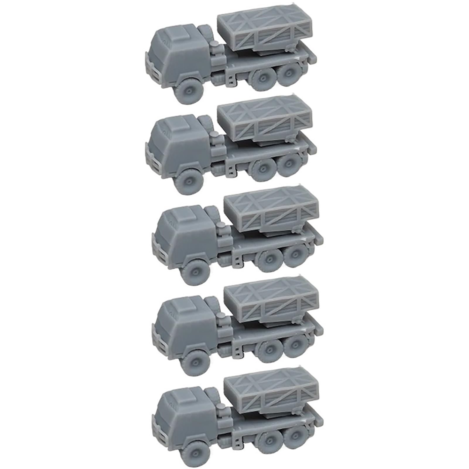 5PCS Military Model PHZ-11 122 Wheeled Self-propelled Rocket Launcher 1/700 1/350 Scale Combat Tanks DIY Resin Military Display Collection(1/700(1.06CM))