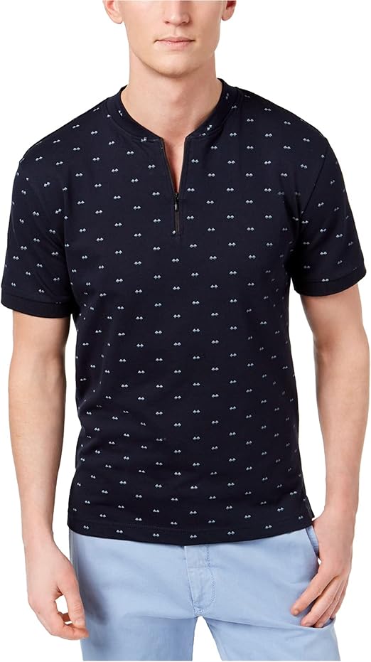 Cole Mens Quarter Zip Graphic TShirt