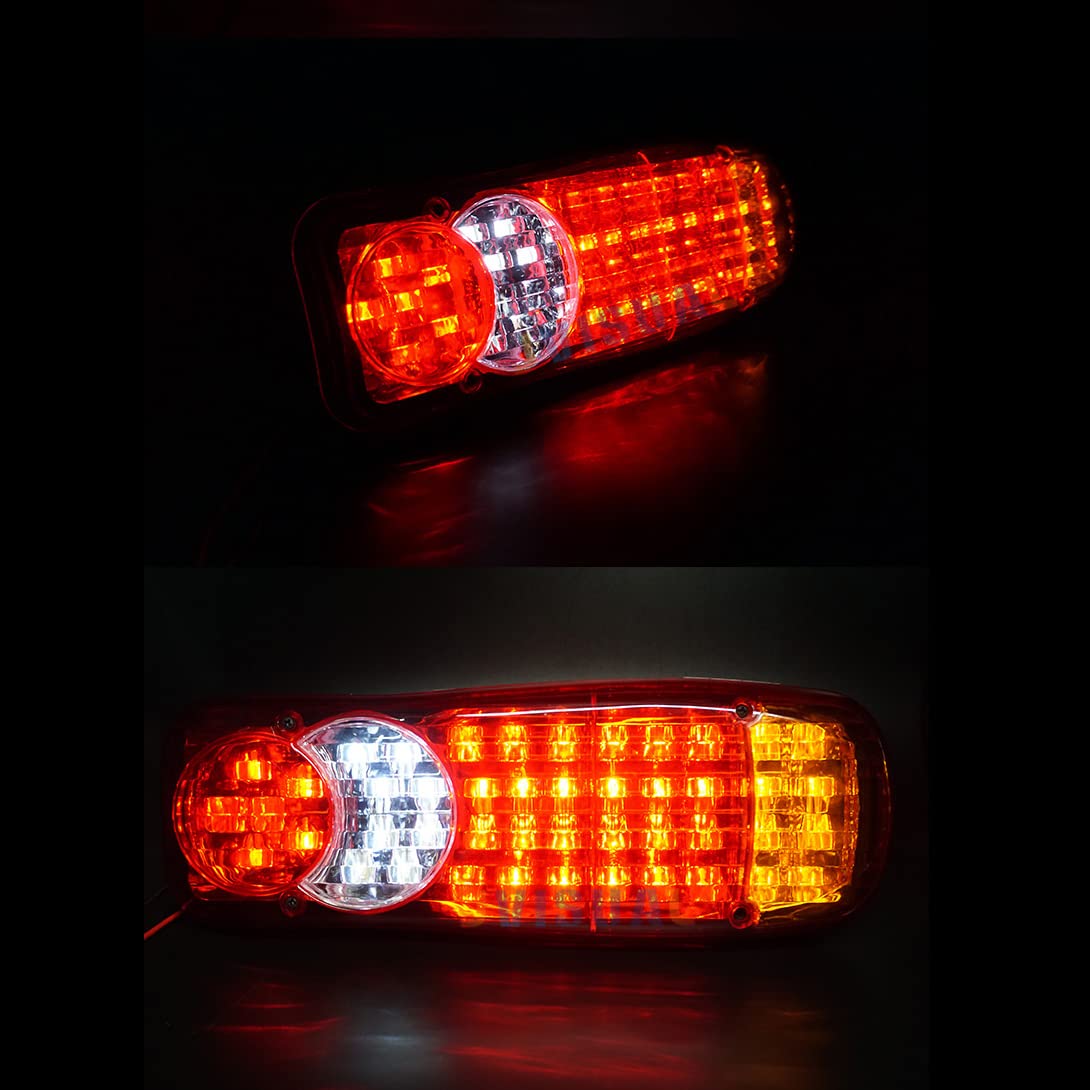 12V/24V 46Leds Wodoodporne tylne światło przyczepy Ciężarówki Ciężarówki Stop Tylne światło samochodowe Ostrożność Światła przeciwmgłowe Żarówki 2ks