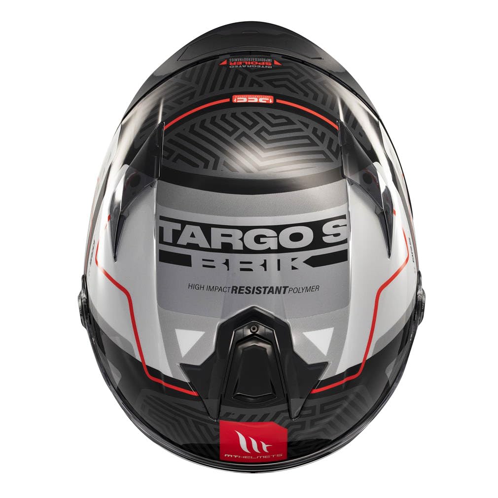 MT Helmets Targo S Designed Brik C0 Brillo - Casco de Moto Integral Homologado 22.06