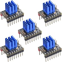 BIGTREETECH TMC2209 V1.3 Stepper Motor Driver, UART/STEP/DIR Mode, Ultra Silent Stepstick Driver with Heatsink, Taco V1.1/Pro/SKR V1.4 Turbo/SKR 3, 5 Pcs Santa M8P/M4P/M5P/MKS Gen L Motherboard |  Octopus V1.1/Pro SKR V1.4 Turbo/3 Manta M8P/M4P/M5P MKS Gen L 5