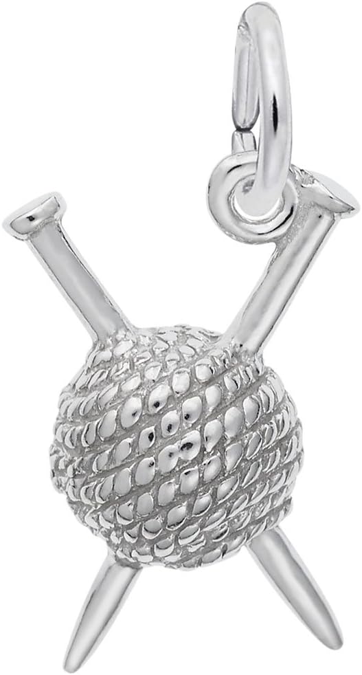 Knitting Charm, Charms for Bracelets and Necklaces
