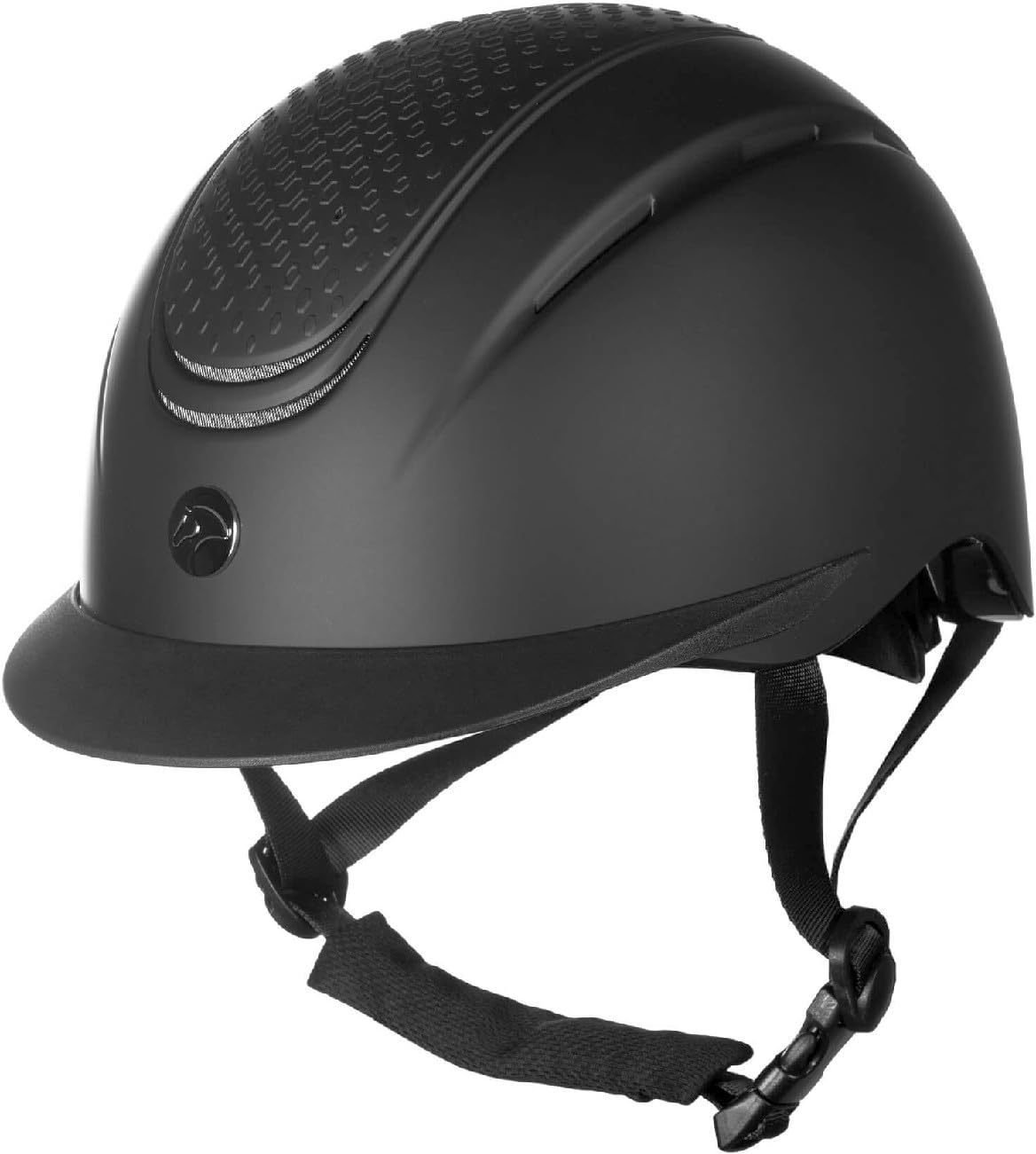 HKM Dzieci Sydney Kask jeździecki Czarny XS (49-51 cm)