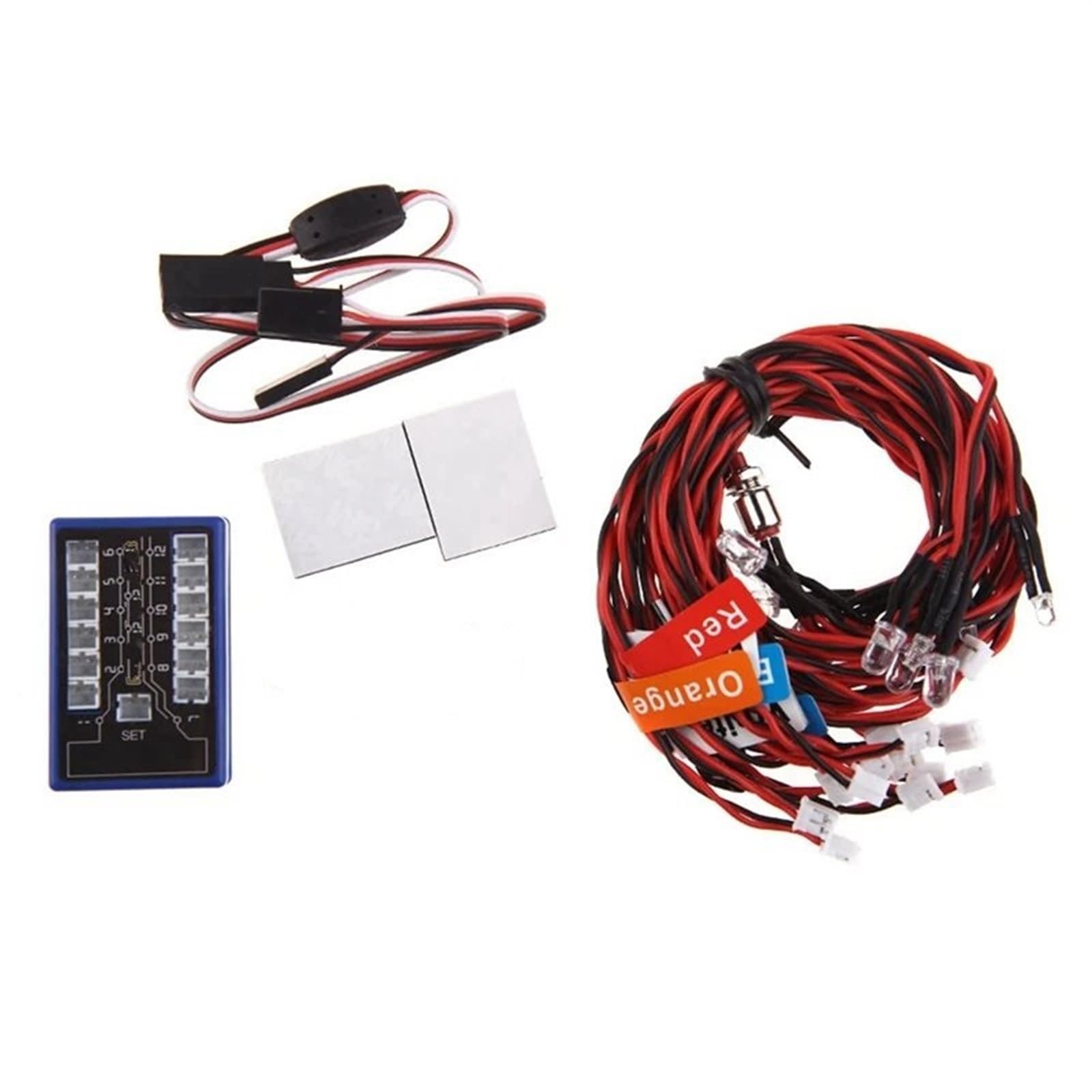 Luces vehículo RC intermitentes estroboscópicas 1/10 para Tamiya y Axial 7