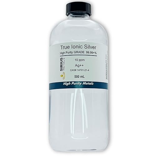 True Ionic "Coloidal" Silver (10 ppm) - 16.9 fl oz en botella de plástico transparente sin BPA
