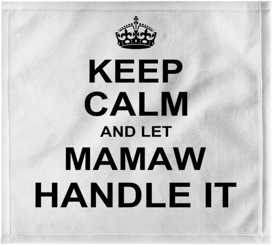 3dRose Keep Calm and let Mamaw Handle it - Fun Funny Grandma Grandmother Gift 22x30 Bath Hand Pool Towel
