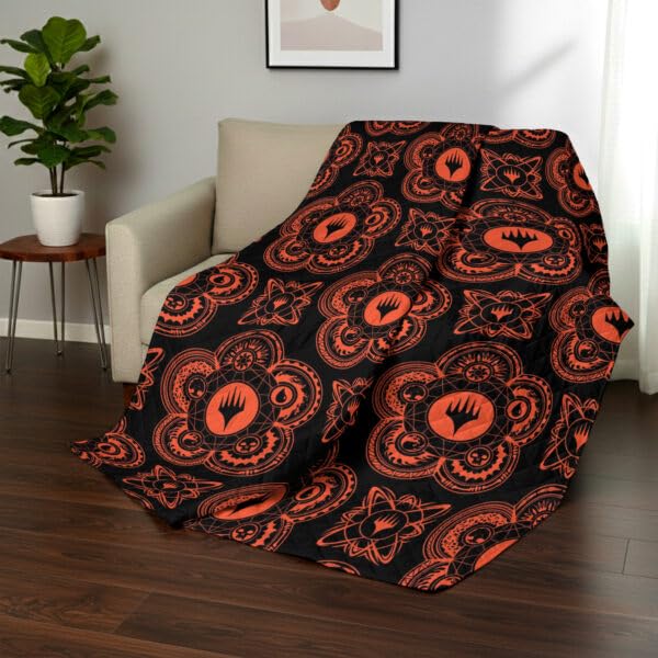 Image of Northwest Magic The Gathering Magical Sorcerey Full /Queen Quilted Blanket, Comfy Throw, Adults Boys Girls, Soft Lightweight Bedding for Bed, or Couch, 90 x 90 inches