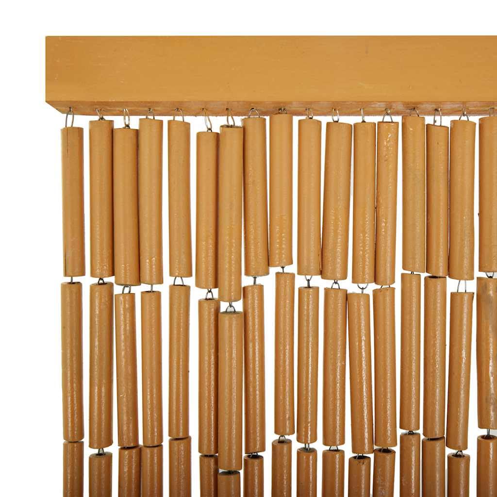 vidaXL Insektenschutz Türvorhang Bambusvorhang Fliegenvorhang Fadenvorhang Balkonvorhang Dekovorhang Vorhang Balkon Terrasse Bambus 90x200cm