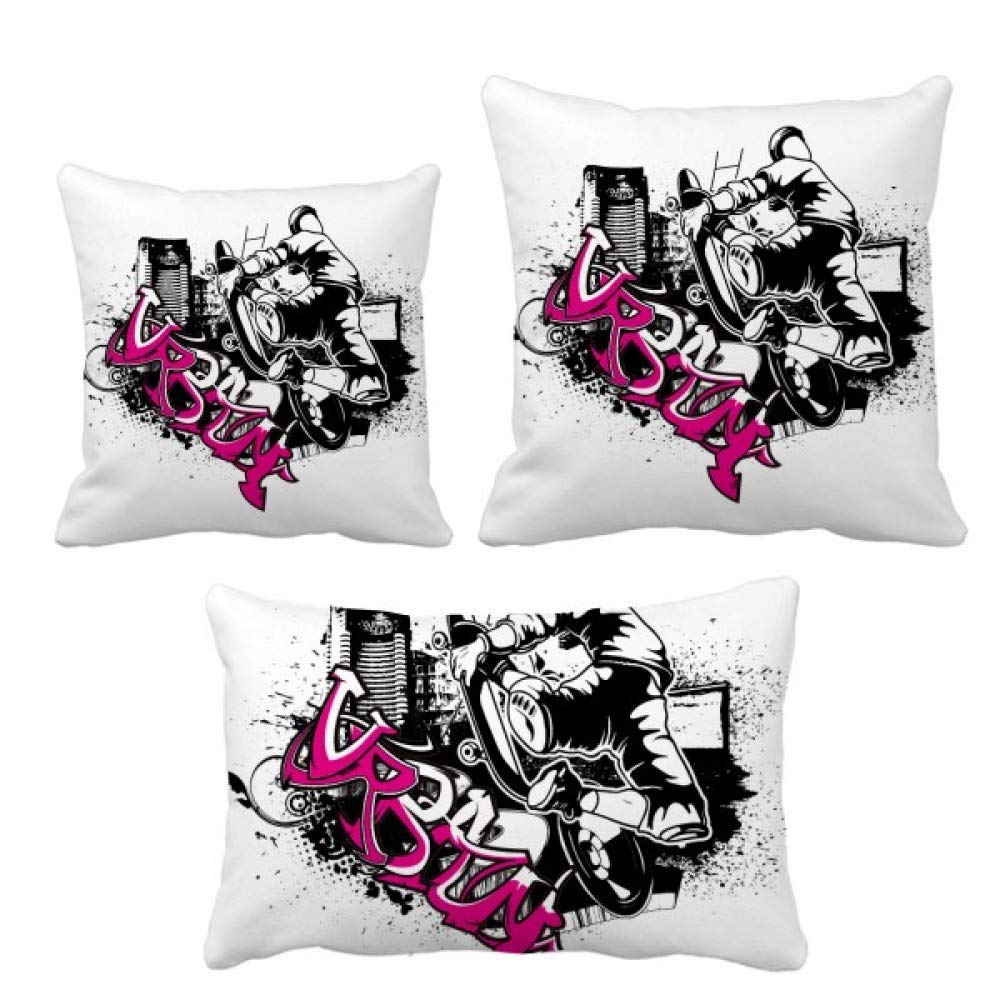 Ski de la ville housse de coussin sport d'hiver DIYthinker décoration salon