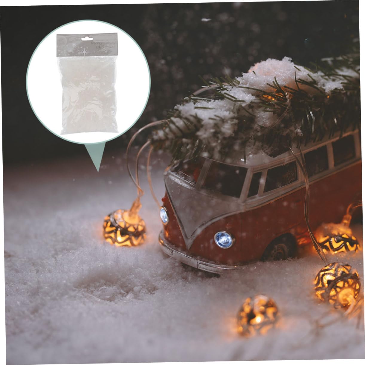 ARTIBETTER 4bags Artificial Snow Decor Realistic Fake Snowflakes for Photography Holiday Decorations Non-Melting Snow Simulation for Christmas Party Festive Atmosphere