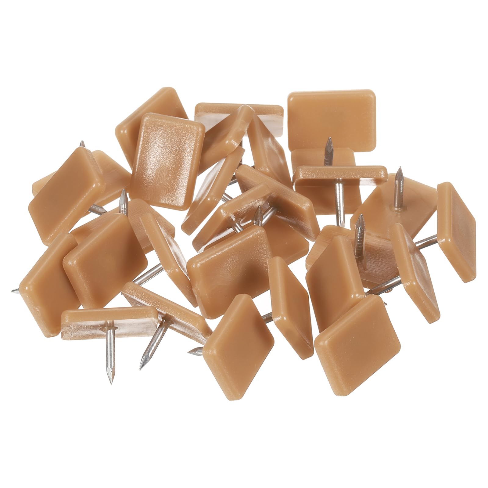 Glissière de tiroir en plastique marron 17x12mm pour commode | Lot de 30