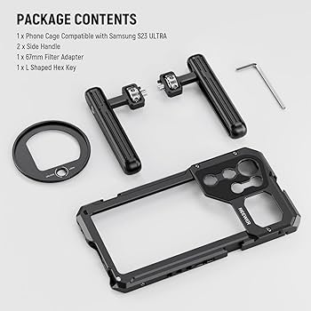 NEEWER スマホケージビデオリグセットSamsung S23 Ultra対応 NEEWER S23 Ultra Phone Klatka Cage Video Rig Kit