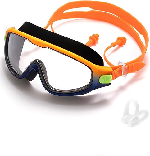 Miniatura 9 de seasprint Swim Goggles for Kids 6-12, Wide View Anti-Fog UV Protection No Leaking,Boys Girls Youth Swimming Goggles