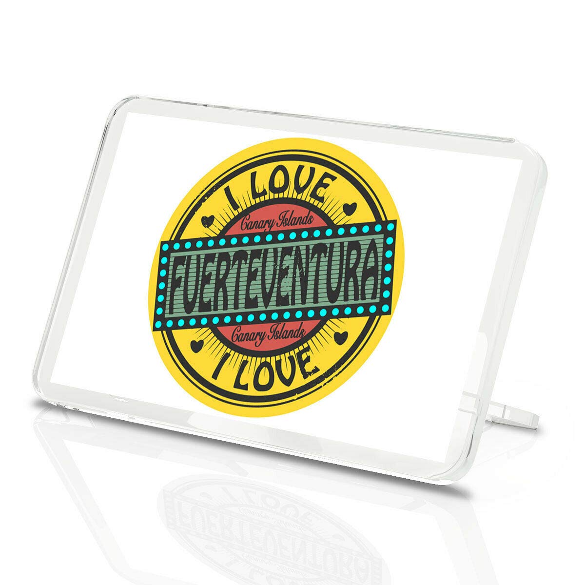 I Love Fuerteventura Vinyl Classic Fridge Magnet - Canary Island Fun #10565