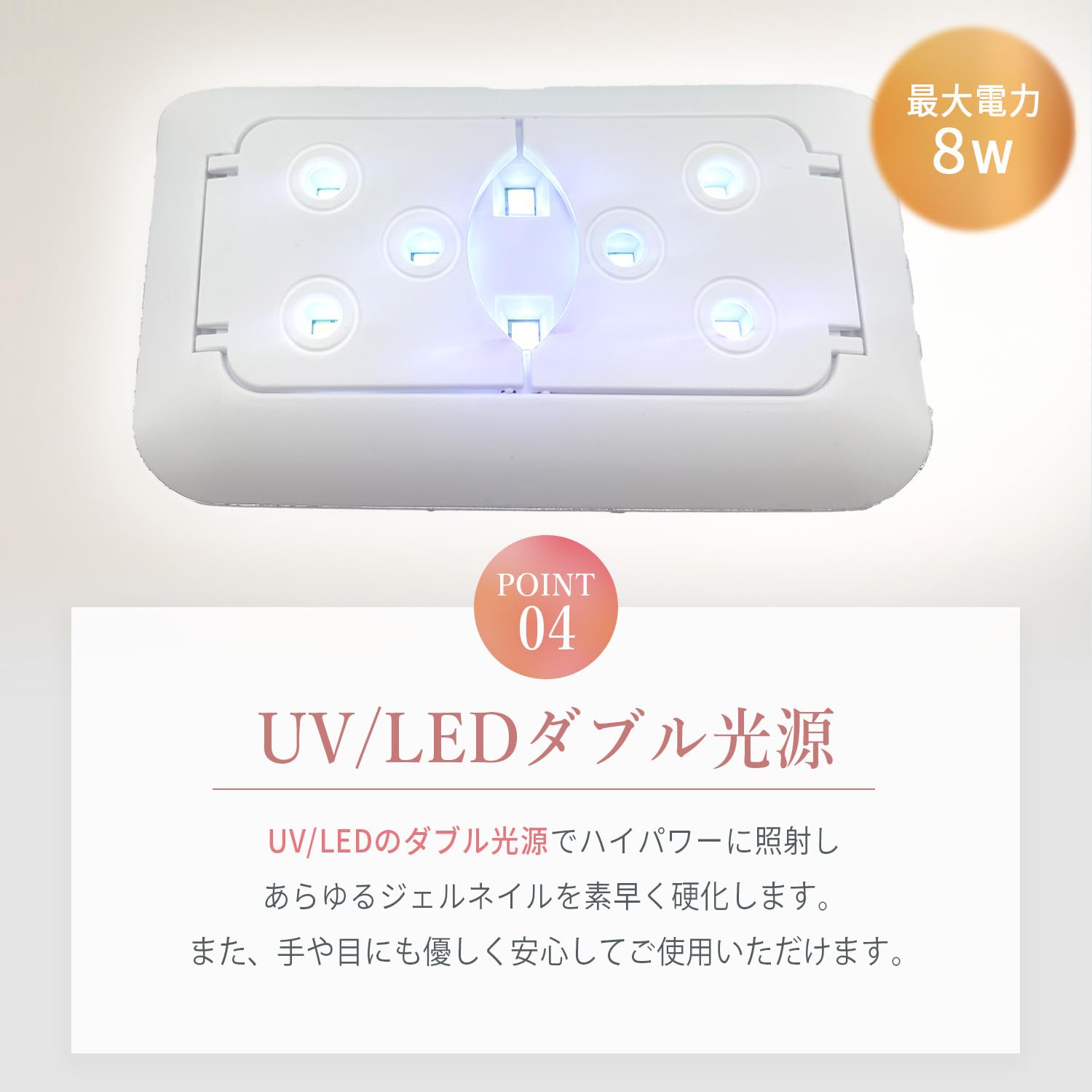 Amazon.co.jp: ［JINOL］ ネイルライト 充電式 コードレス Type-C対応