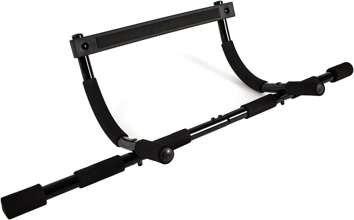 TechFit Multifunctional Chin Up, Doorway Pull Up Bar, Exercise Bar, Upper Body Trainer, Gym Exercise Bar, Black