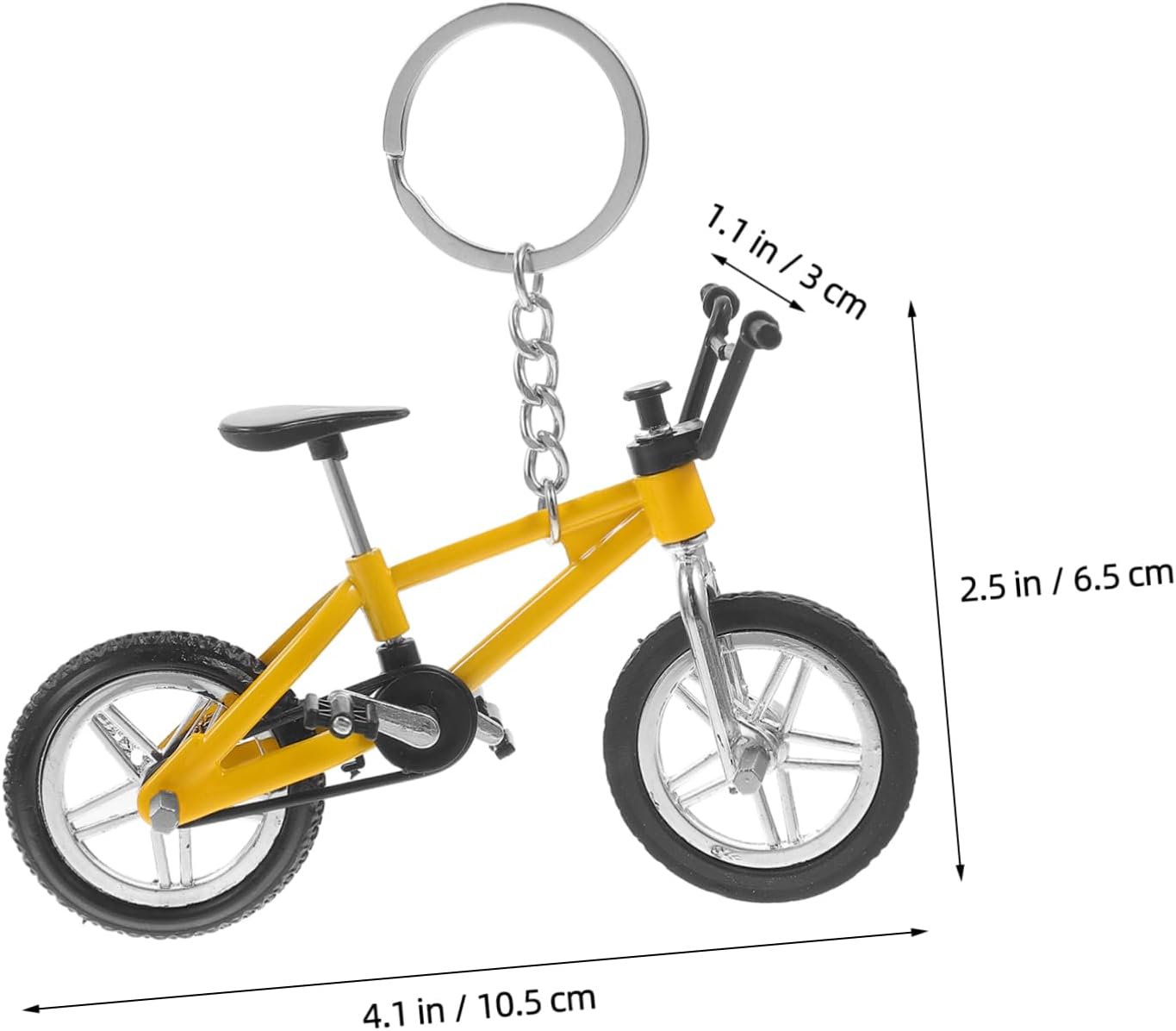 PRETYZOOM 12 Pcs Key Chain Mini Decors Finger Mountain Finger Mountain Bikes Mini Toy Models