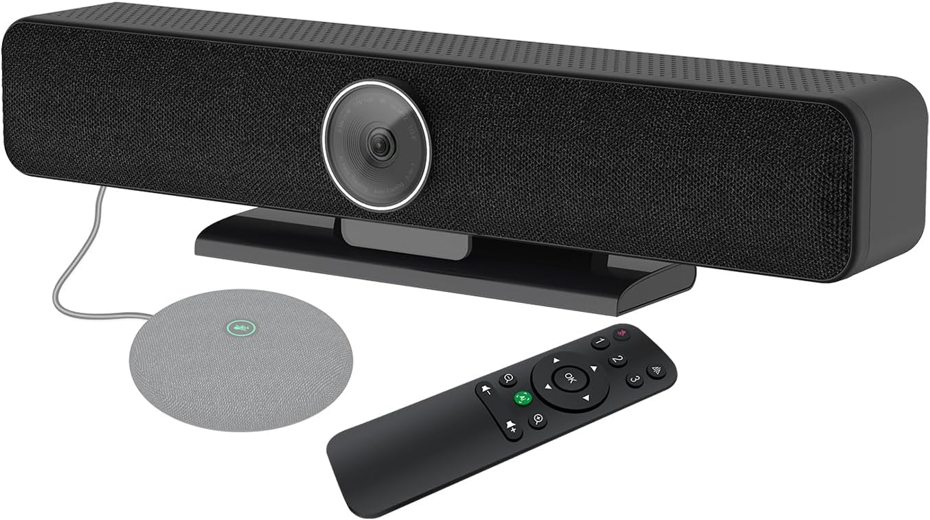 video conferencing system - zoom certificated, ultra 4k pro audio and video conference room camera, arrays & stereo speakers (without microphone)