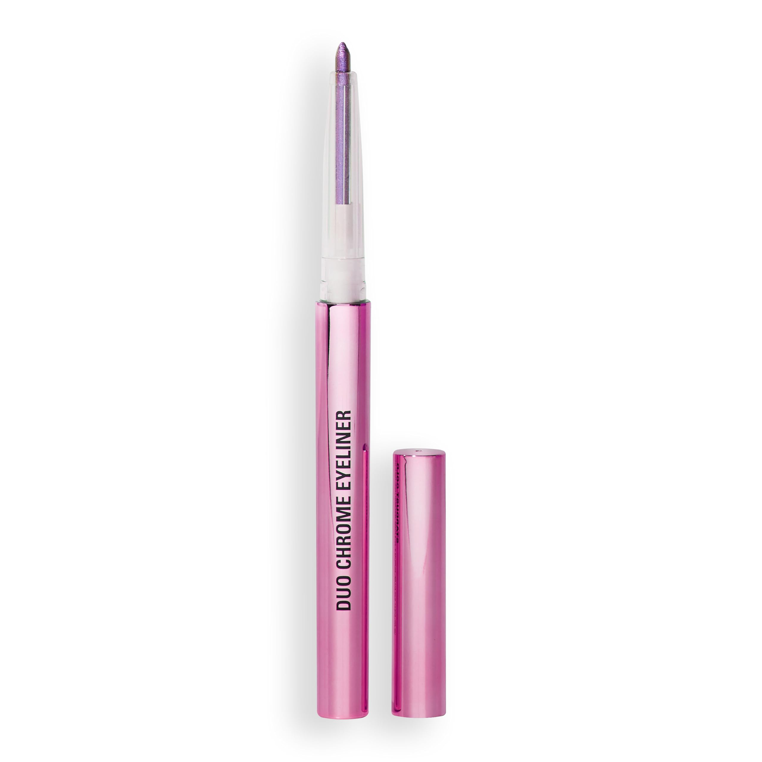 Revolution, Metallic Duochrome Eyeliner, Smudge-Proof Pencil, Waterproof, Colour-Shifting Iridescent Formula, Vegan & Cruelty-Free, Twisted Galaxy Purple, 0.2g