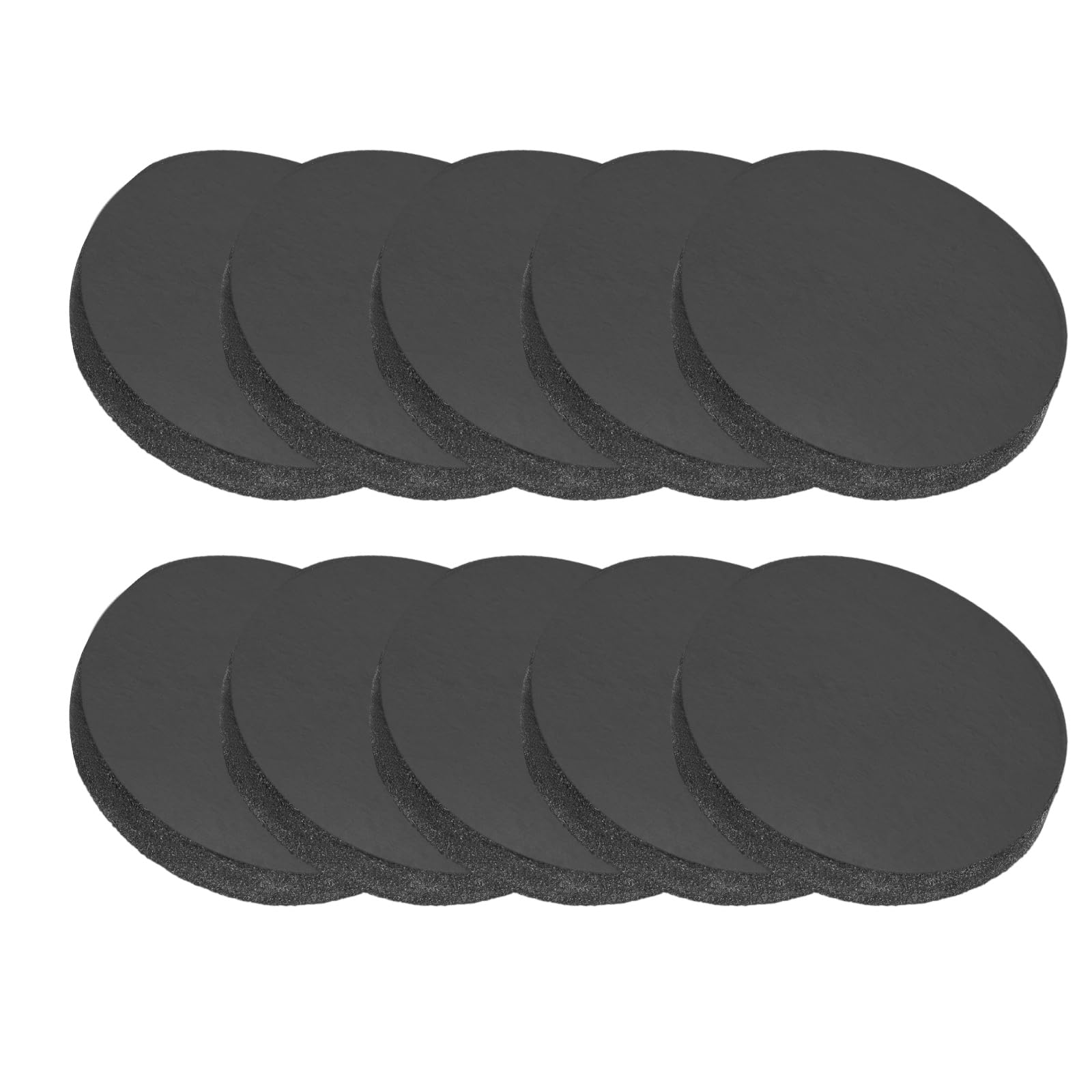 PATIKIL Rubber Solid Discs Washers, 10 Pcs 35mm Dia x 6mm Thick Rubber Round Gasket Pad Bushings Spacer Washer for DIY Gasket Craft, Black
