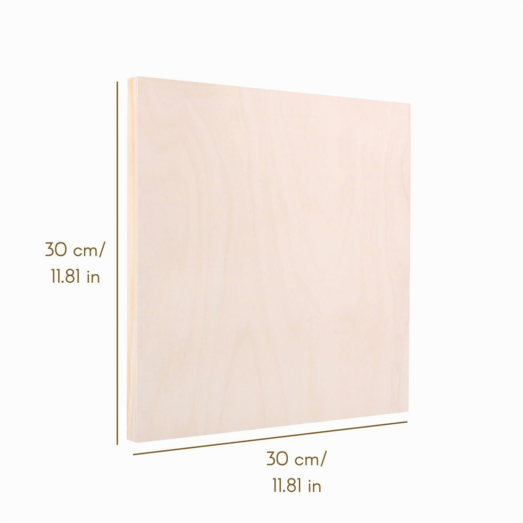 Creative Deco 6 x Toile Peinture en Bois | 30 x 30 cm | Toile a Peindre