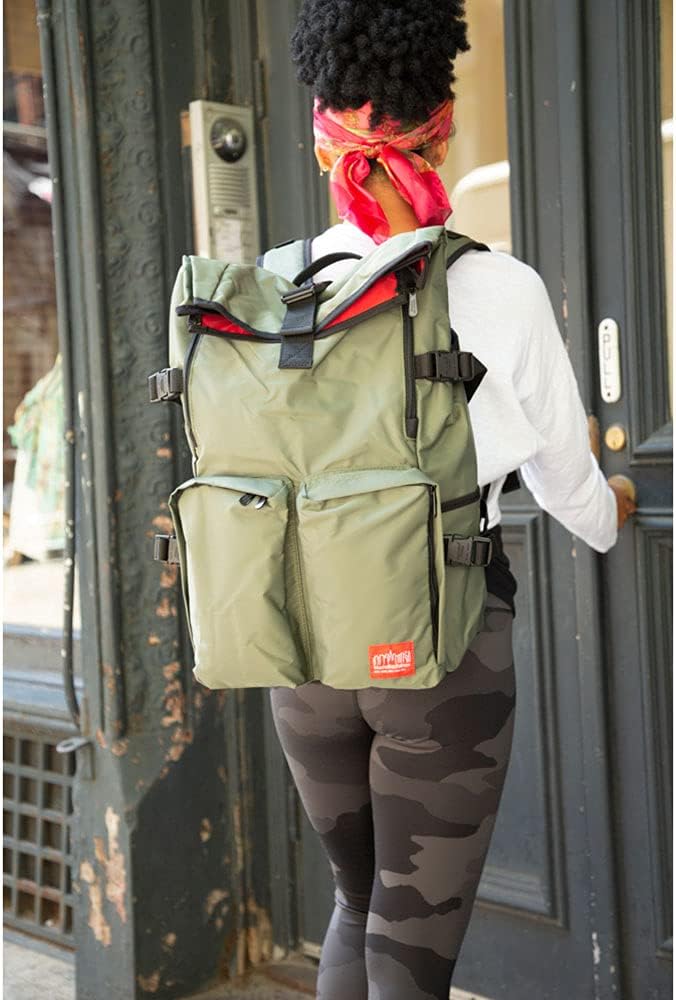 Manhattan Portage FLIGHT NYLON FOCUS BACKPACK, OLIVE