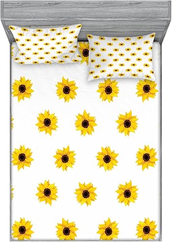 Miniatura 17 de Ambesonne Juego de sábanas bajeras y fundas de almohada, deliciosos tacos con verduras, cocina folclórica, ingredientes de recetas de comida Beige