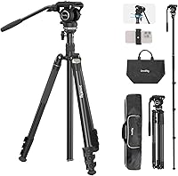 Vista 10 de SmallRig CT150 - Trípode de video de viaje de fibra de carbono, 61.8'' Carga máxima 3kg / 6.6lb para cámaras, DSLR - 4937