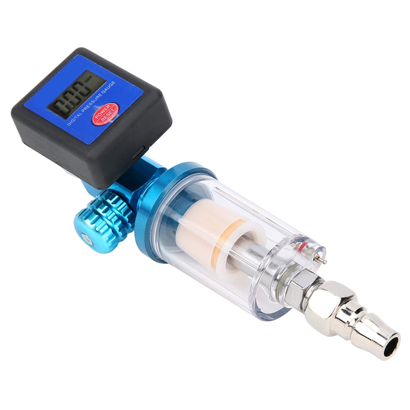 Regulador de Presión de Aire Digital para Pistola de Pintura con Filtro de Trampa de Agua Resistente a la Corrosión MF08 MF01