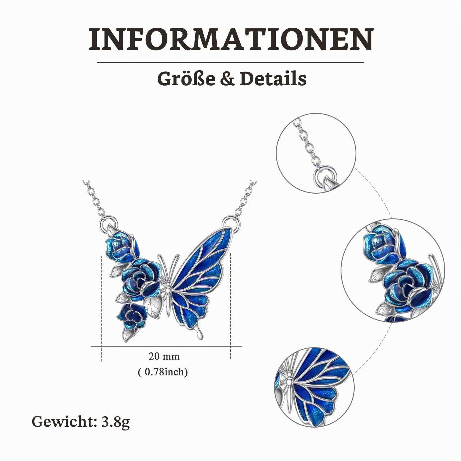 VONALA Eule/Totenkopf/Elefant Hamsa Hand Halskette Anhänger Kette für Frauen Damen Mädchen