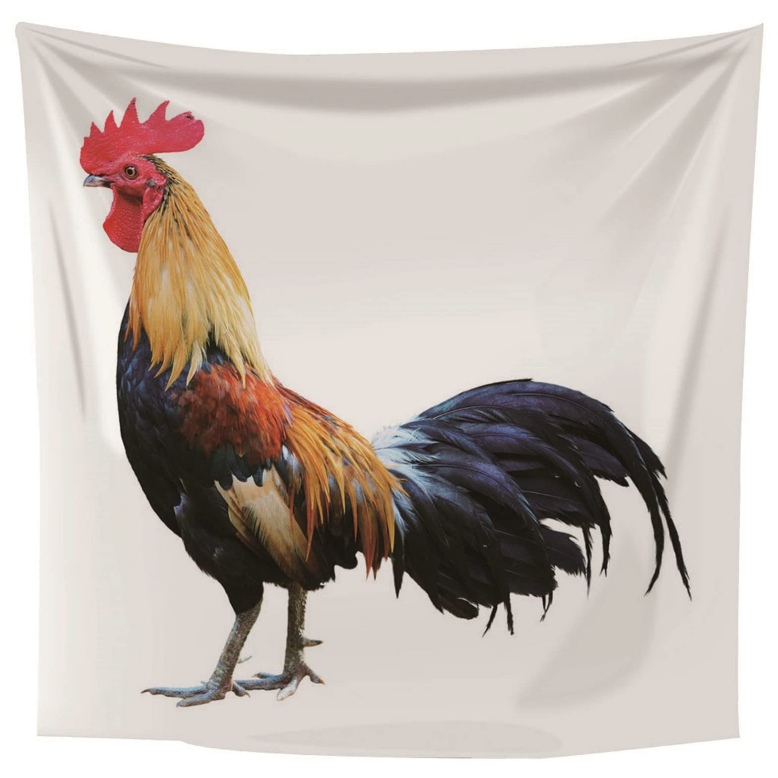 Ethereval Arazzo Hip Hop Decorazione Murale Tela Tema Animale Gallo Moderno Blocca Tenda Muro Bianco Decorazioni In Tessuto Appendere Alle Pareti 350x250cm