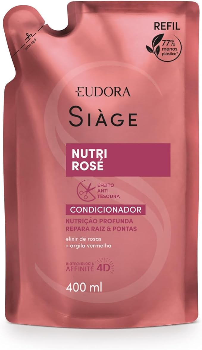 EUDORA SIÀGE CONDICIONADOR NUTRI ROSE 400ML REFIL Menor preço em EUDORA SIÀGE CONDICIONADOR NUTRI ROSE 400ML REFIL