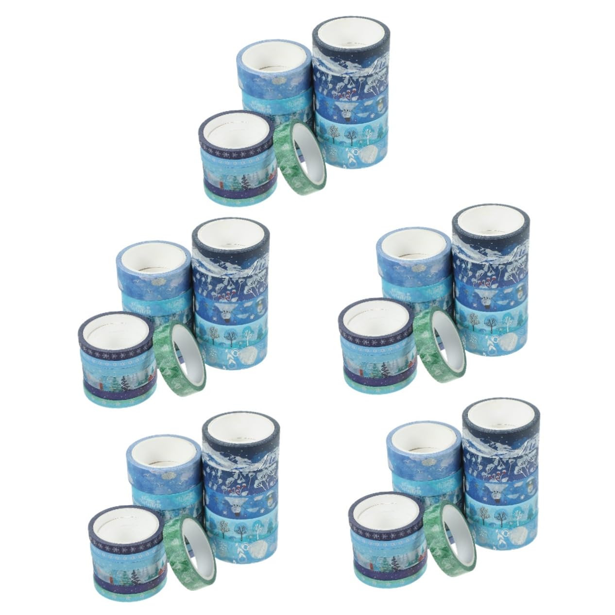 Operitacx Cinta Washi Decorativa Navideña De Adhesiva Para Manualidades Y Scrapbooking Navidad Para Y Álbumes 19 * 5
