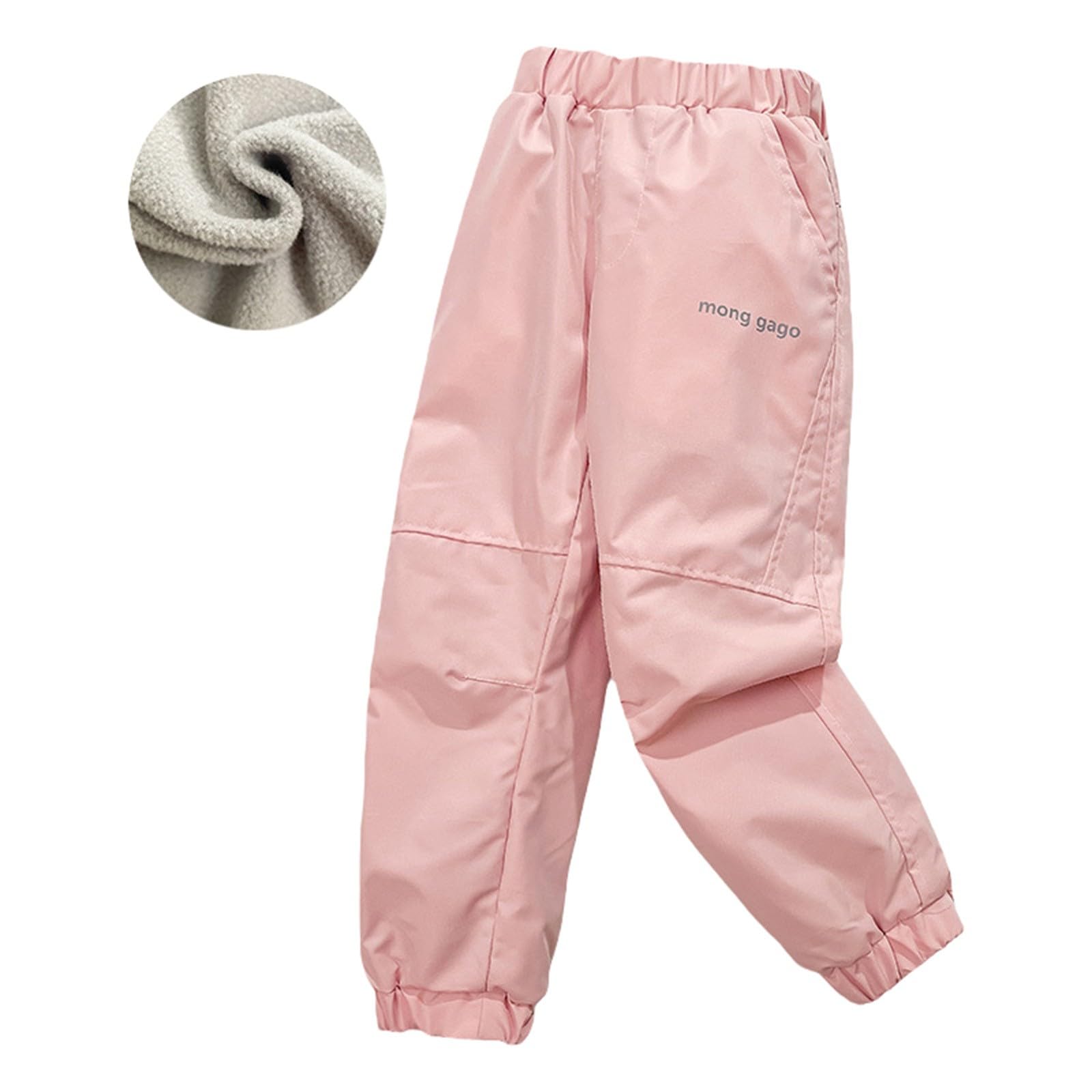 Pantalones de esquí impermeables para niños y niñas, traje de nieve cálido con forro polar, pantalones de nieve para adolescentes, pantalones de senderismo al aire libre
