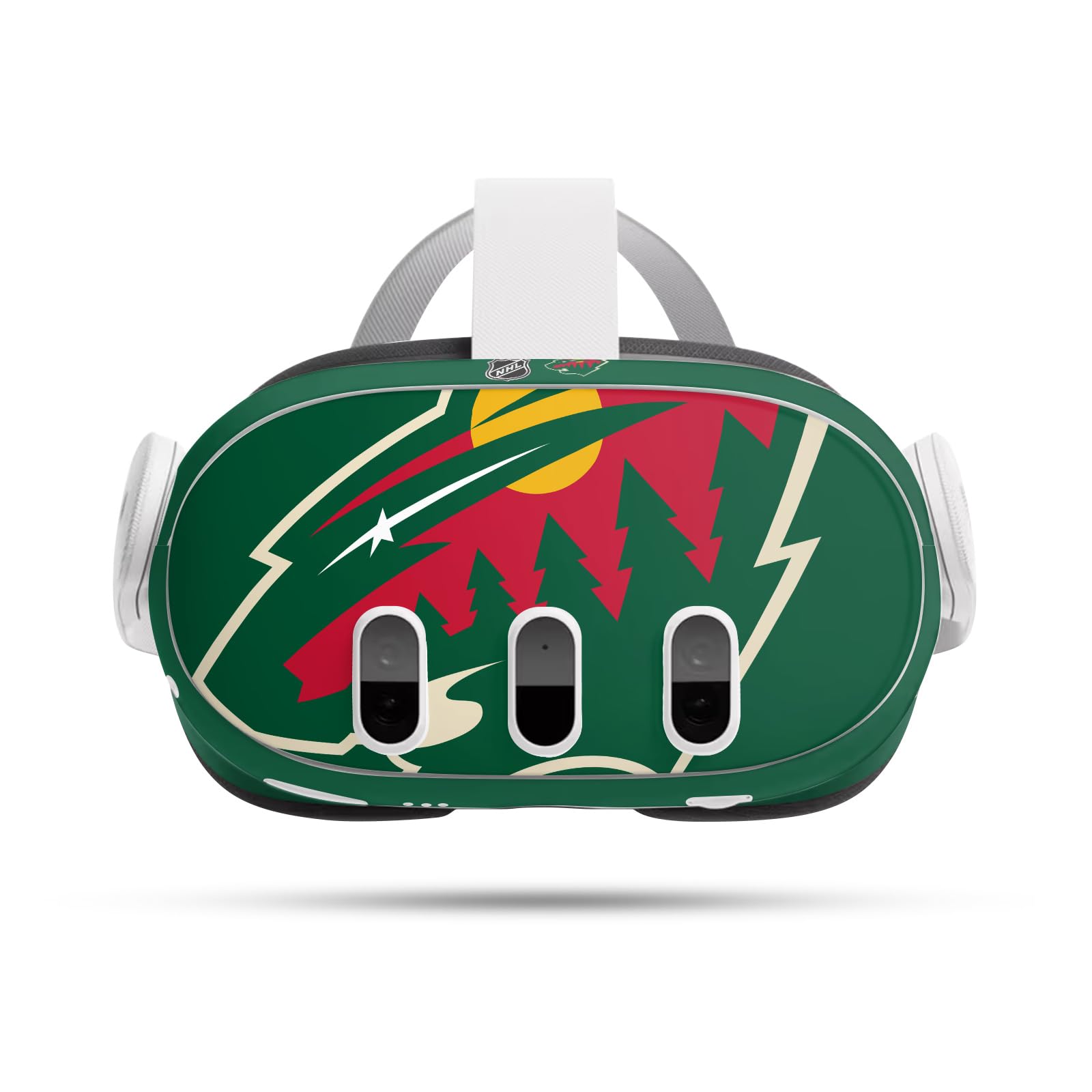 Head Case Designs Officially Licensed NHL Oversized Minnesota Wild Vinyl Sticker Skin Decal Cover Compatible with Meta Quest 3