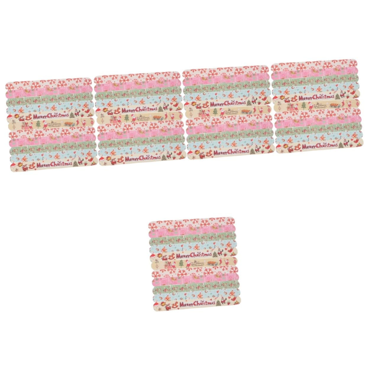 Set di 5 Lime per Unghie a Tema Natalizio Strumenti per Manicure per Unghie Pezzi * 5