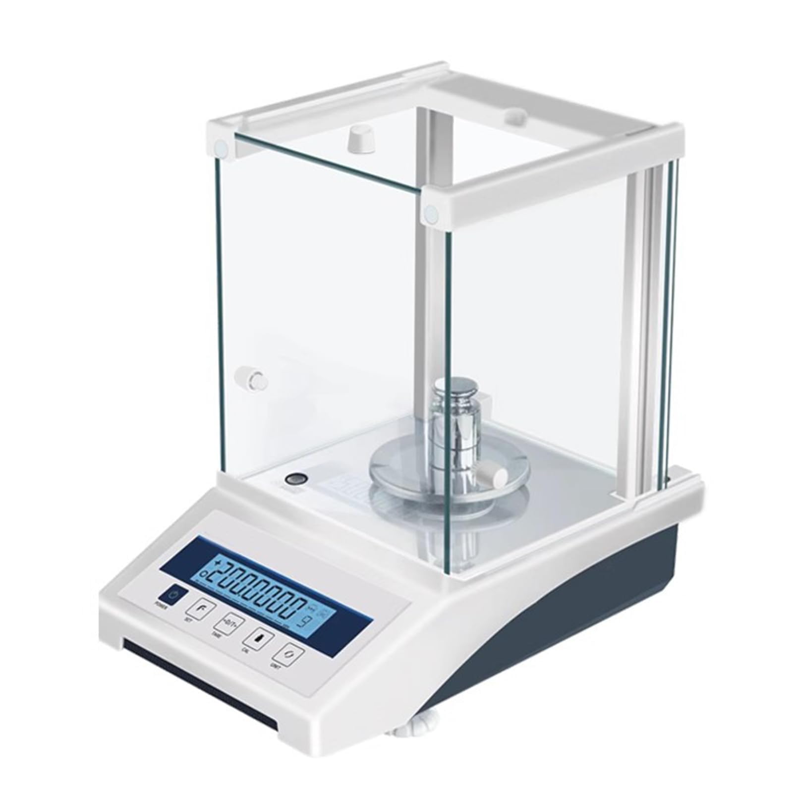 Elektroniczna waga analityczna, dokładność 0,0001 g, precyzyjna waga laboratoryjna, z wyświetlaczem LCD, wykrywanie siły elektromagnetycznej, wyjście danych, kalibracja zewnętrzna, do sklepu