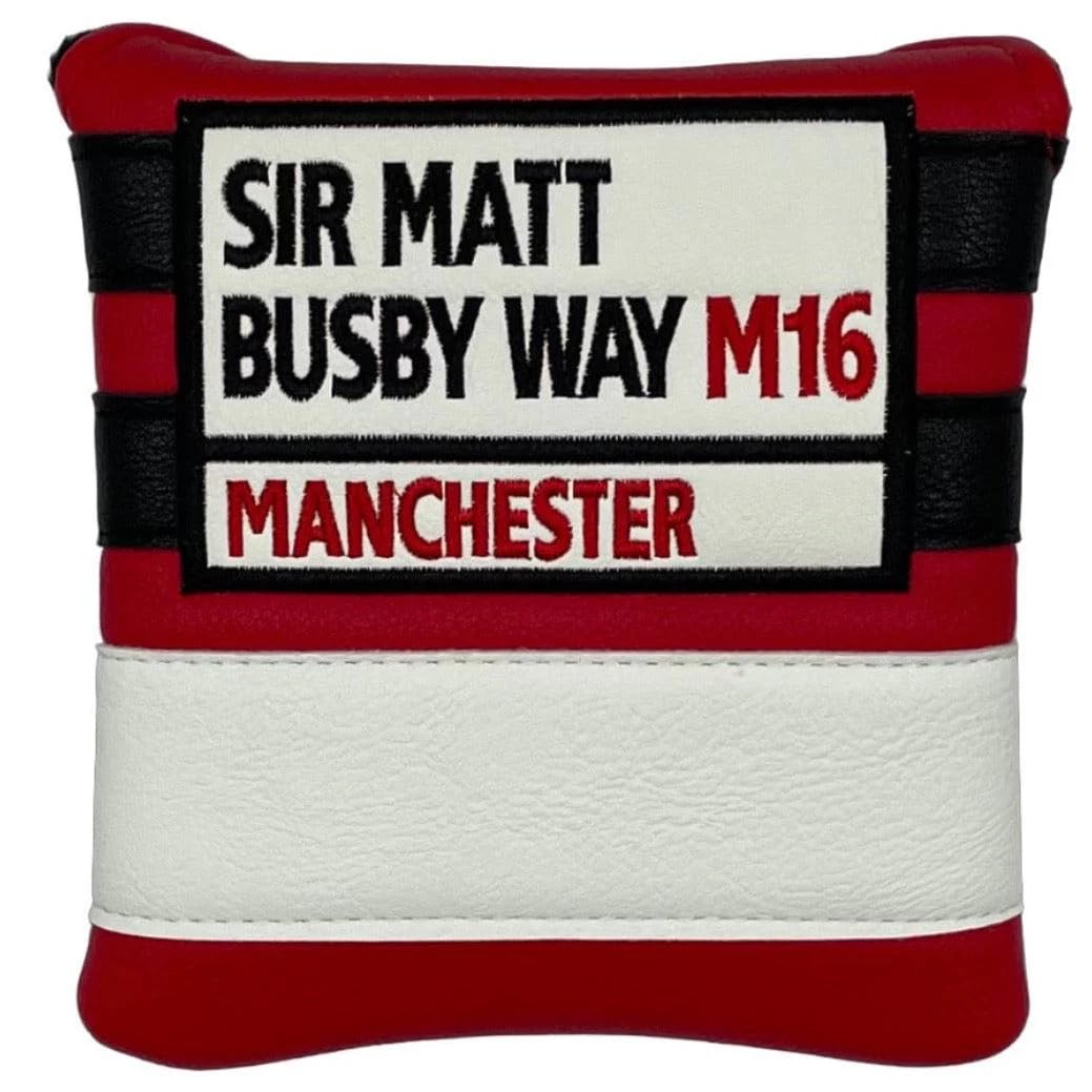 Manchester Sir Matt Busby Way Golf Mallet Headcover