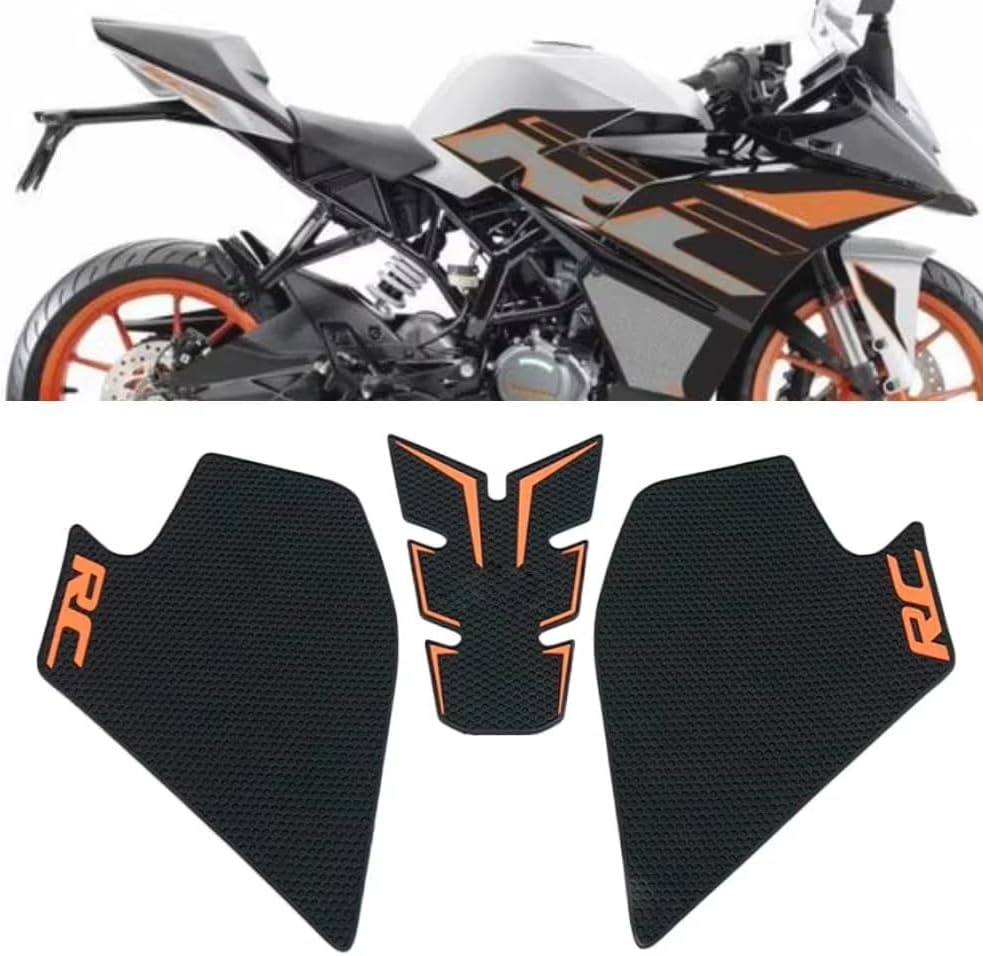 Motorcycle For KTM 390RC RC390 RC 390 Motorcycle Fuel Tank Pad Rubber Non-Slip Protector Sticker Side Traction Kneepad Decal Kit