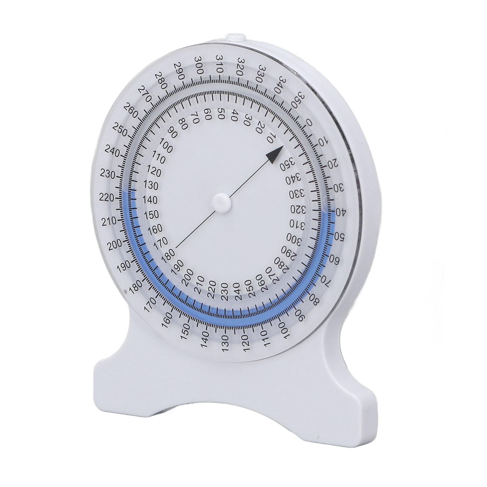 Inclinometer Accurate Measurement for Physical Scratch Non Leak Bubble for Students Professionals ABS White (Blue)