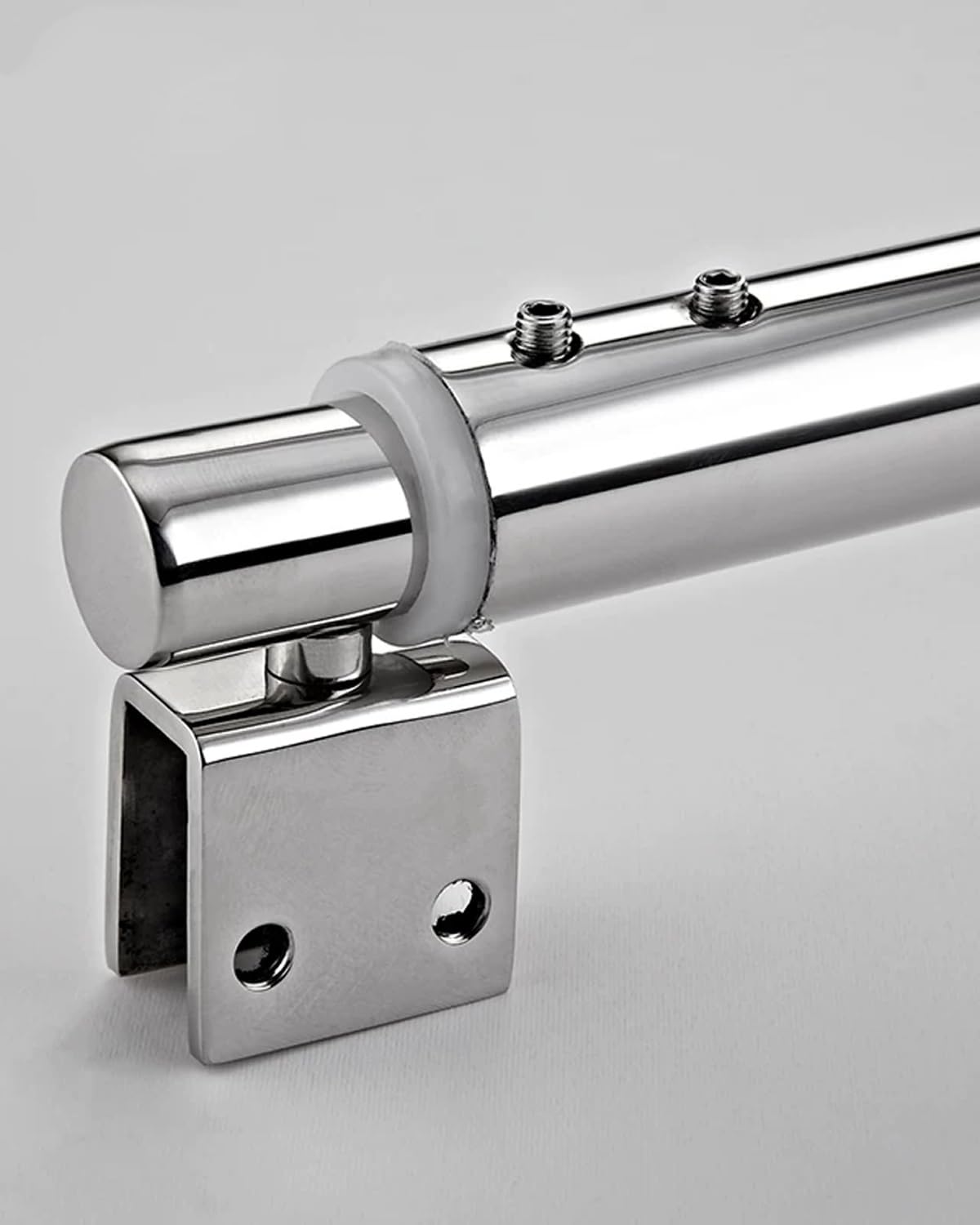 Stainless Steel Glass Clamp with Telescopic Rod, Adjustable Angle Glass Support Bar for Shower, Shower Screen Replacement Arm(Style-A,100-120cm(39.4-47.2in))